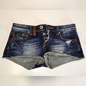 Rerock for Express Limited Edition Women’s Denim Shorts Low Rise Size 2/26